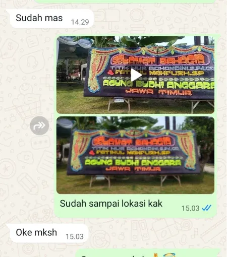 Pengiriman Papan Bunga Pondok Pinang